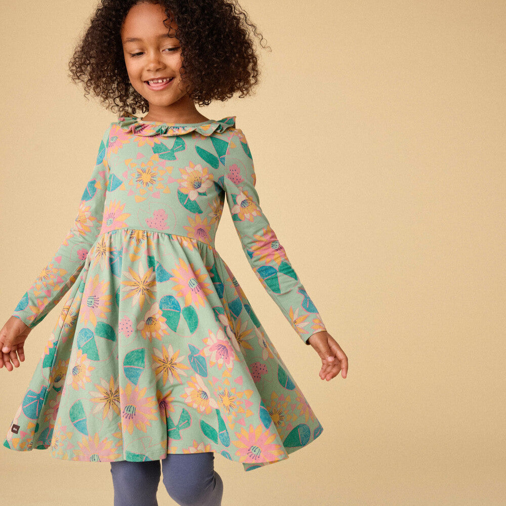 Ruffle Collar Ballet Dress