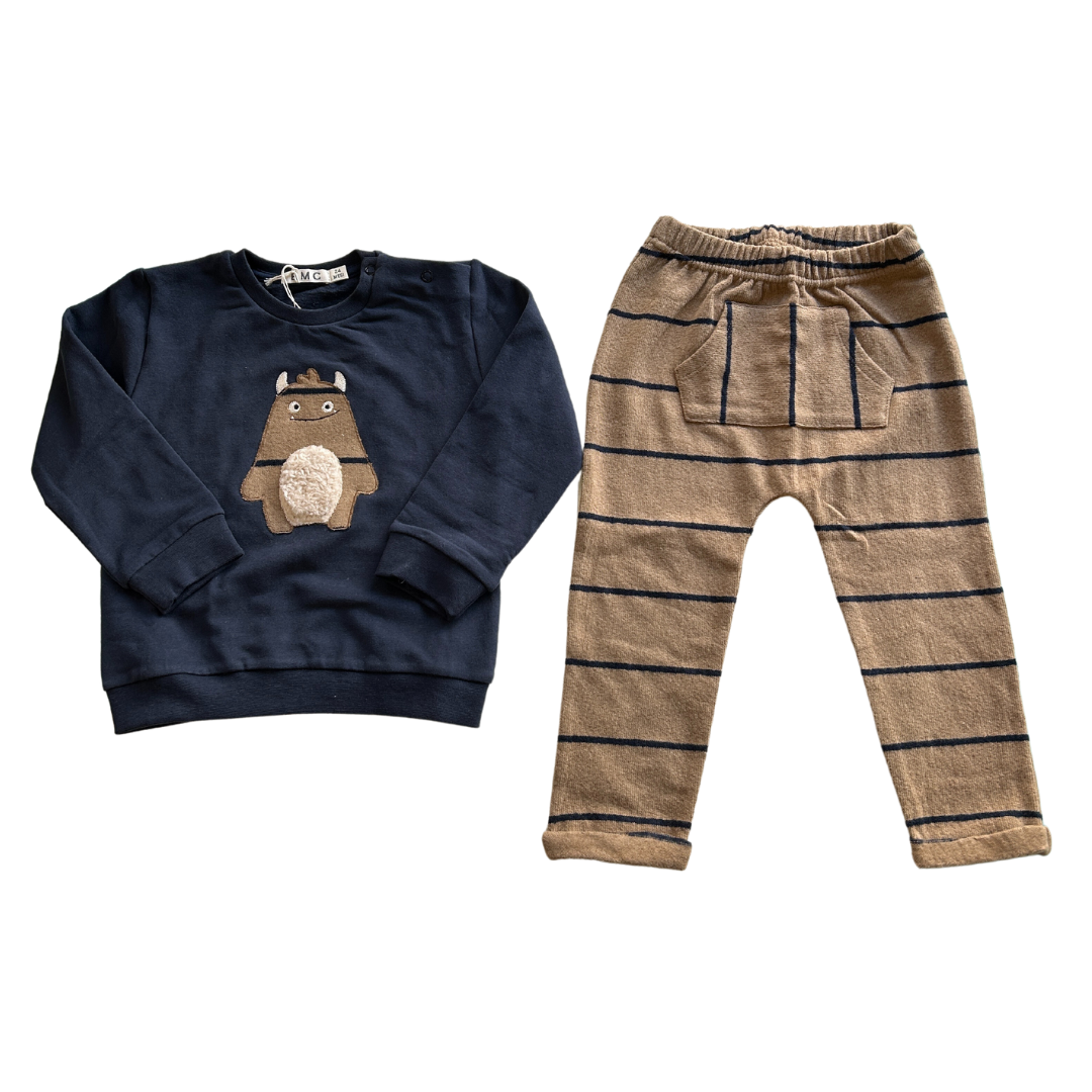 Yeti Baby Sweatshirt and Pants Set