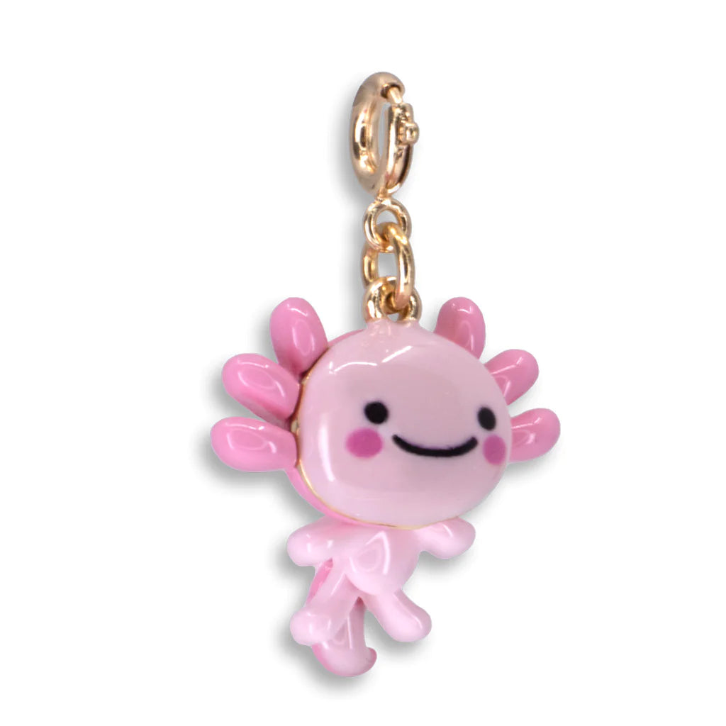 Gold Swivel Axolotl Charm