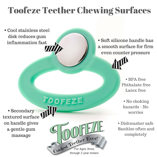 Toofeze Cold Teether - Mint Green