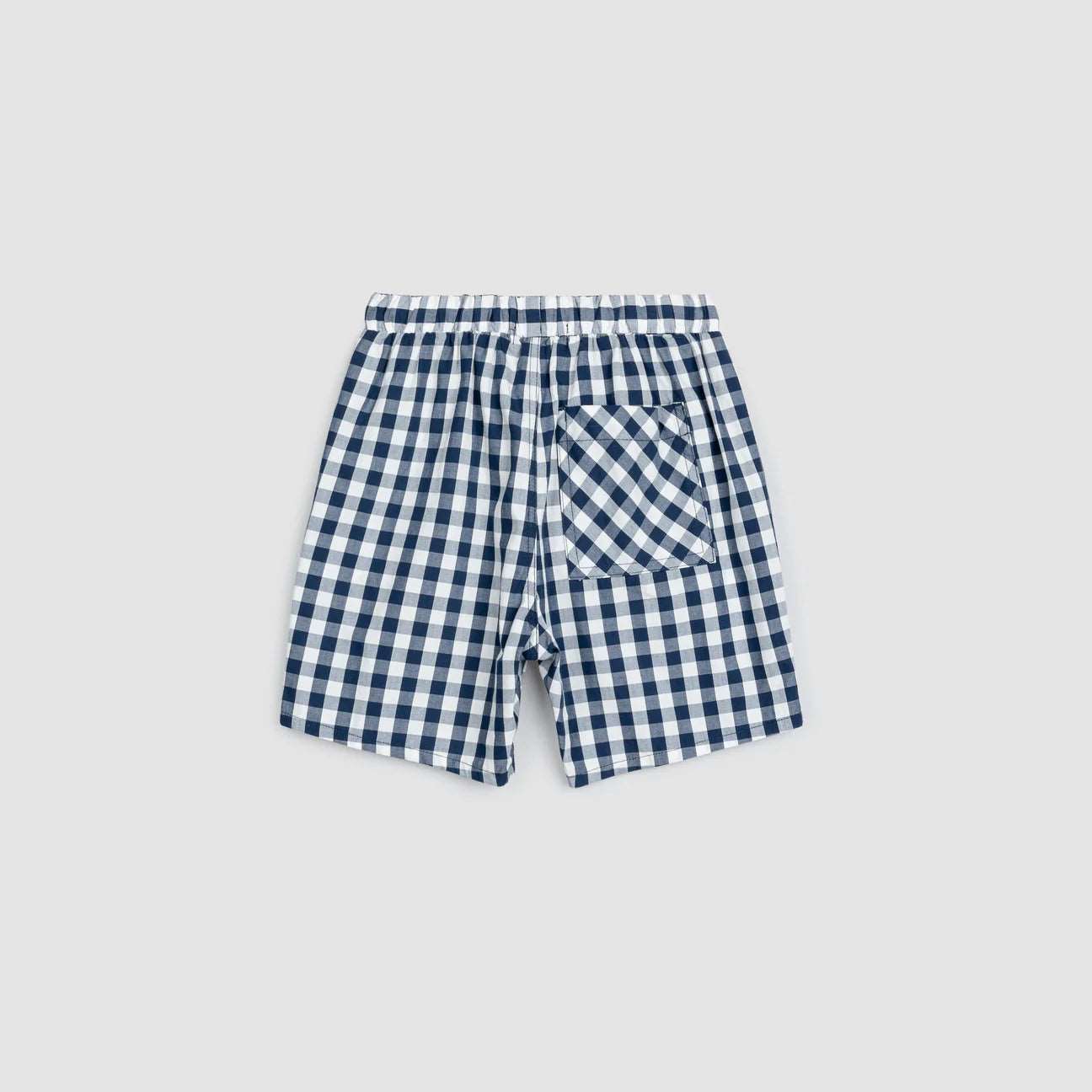 Navy Gingham Poplin Children's Shorts