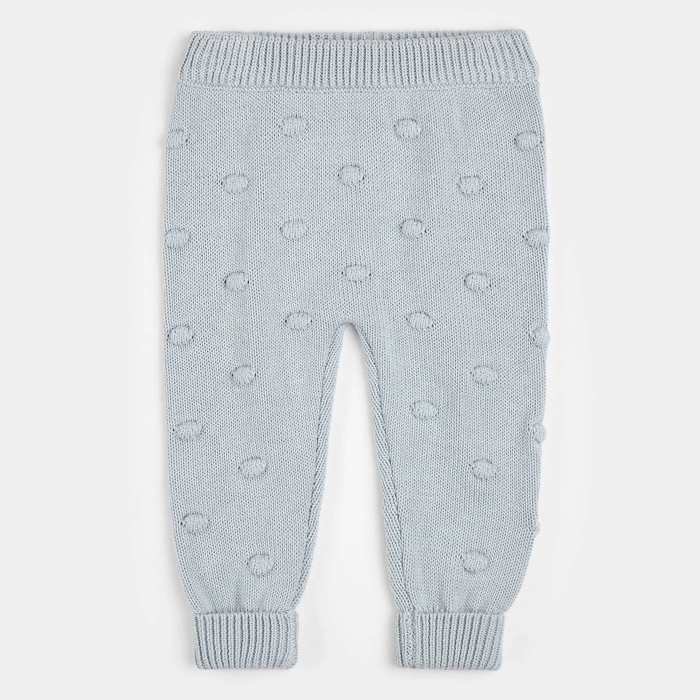 Pearl Blue Knit Baby Leggings