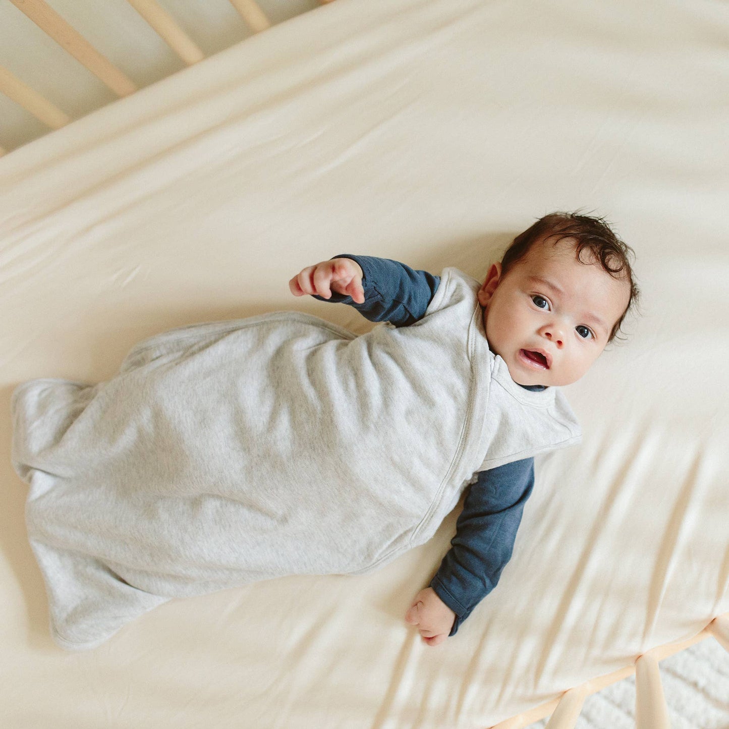 Viscose Bamboo + Organic Cotton Slumber Sleepbag- Storm Gray