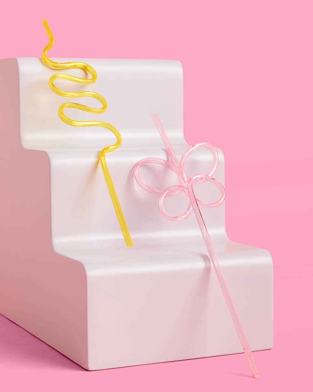 Reusable Pastel Party Swirly Straws, Garden Party Decor