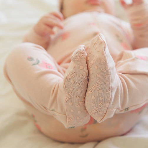 Modal Romantic Rose Baby Footie