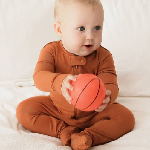 Modal Brown Baby Footie