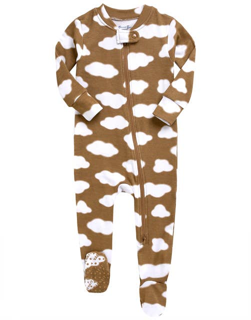 Modal Brown Cloud Baby Footie