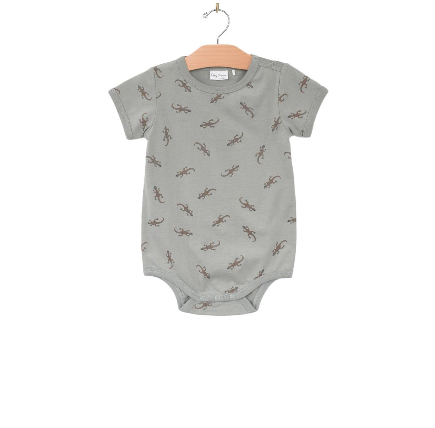 Short Sleeve Bodysuit- Salamander- Pond