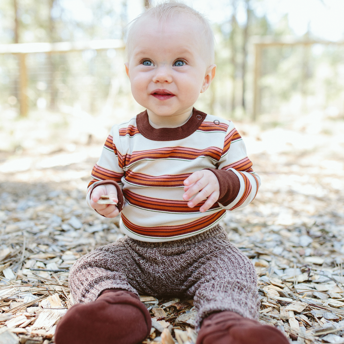 Viscose + Organic Cotton Baby L/S Bodysuit - Trail Mix