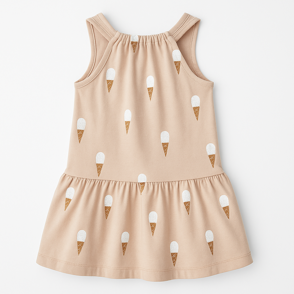 Ice Cream Cotton Summer Dress