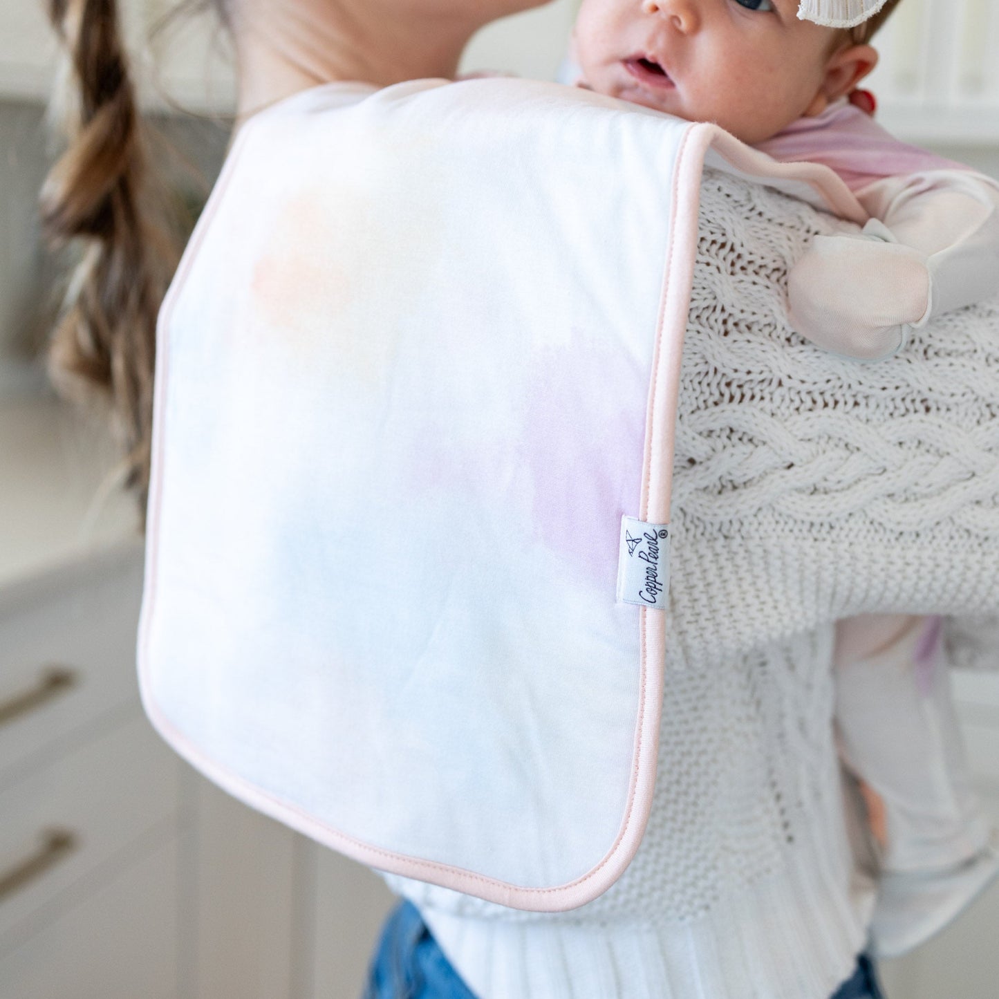 Premium Burp Cloths - Flora