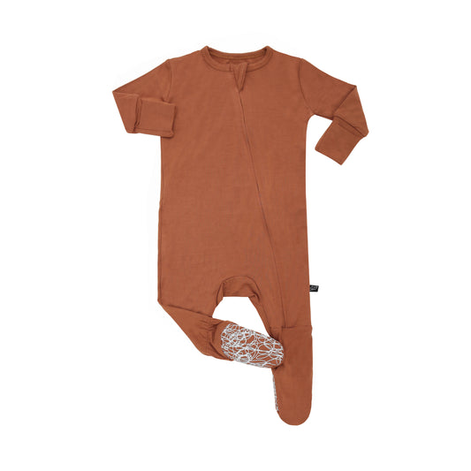 Ginger Infant Bamboo Footed Sleeper