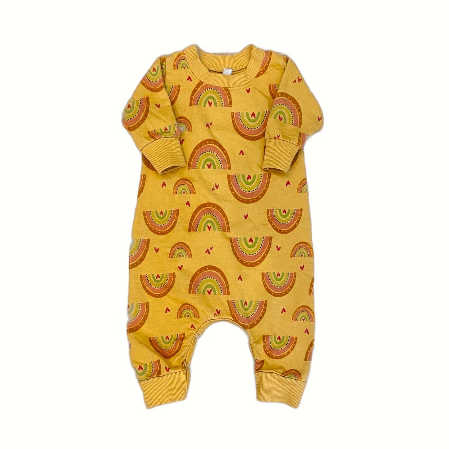 French Terry Rainbow Baby Romper