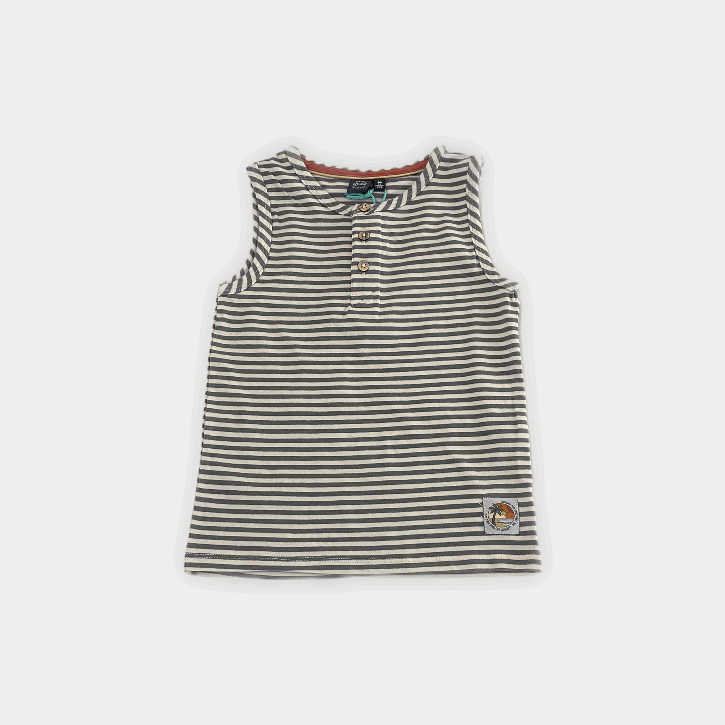 Babyface Striped Henley Tank