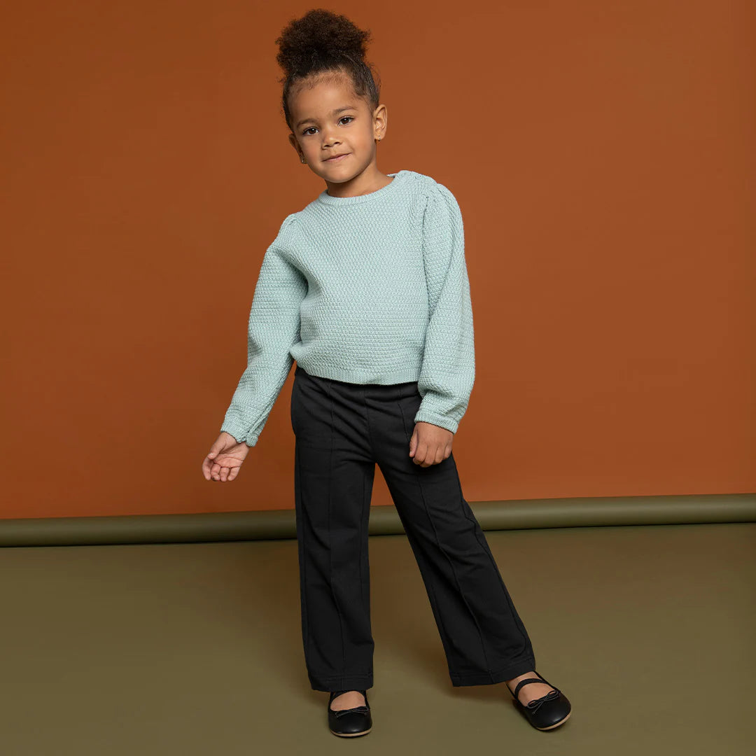 Black Wide Leg Children's Pant