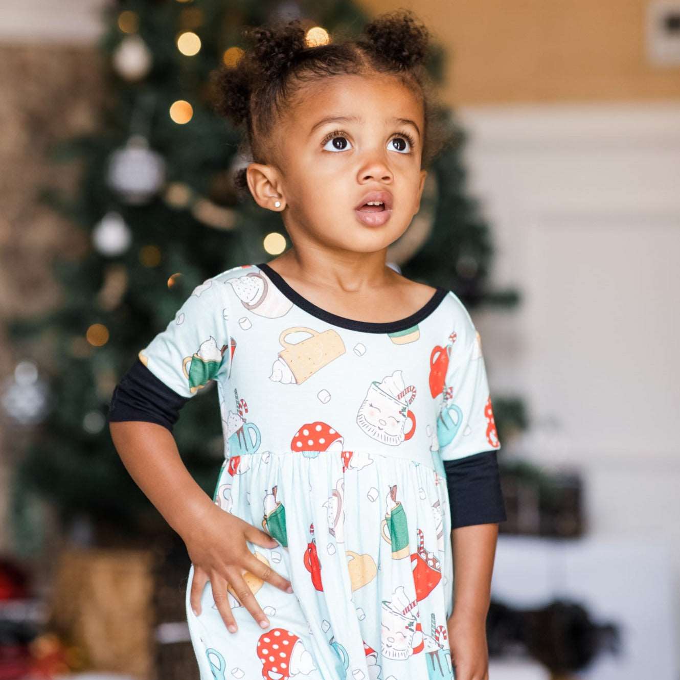 Holiday Hot Chocolate Twirl Dress