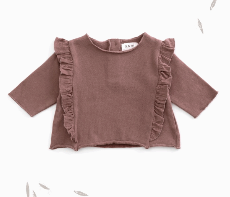 Side Ruffle Sweatshirt