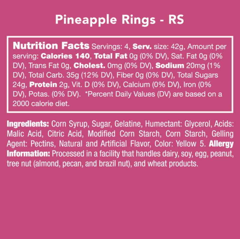 Pineapple Rings Gummy Candy