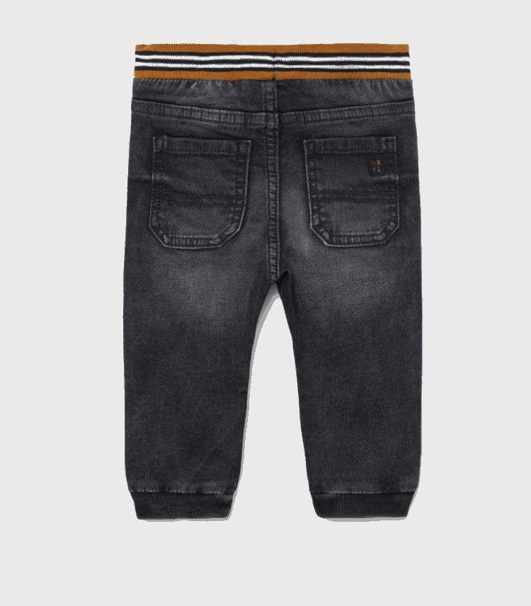 2534 Denim Jogger Black