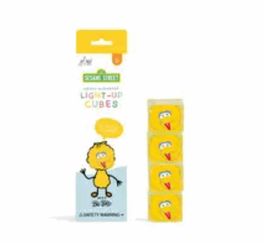 Big Bird light up bath cubes