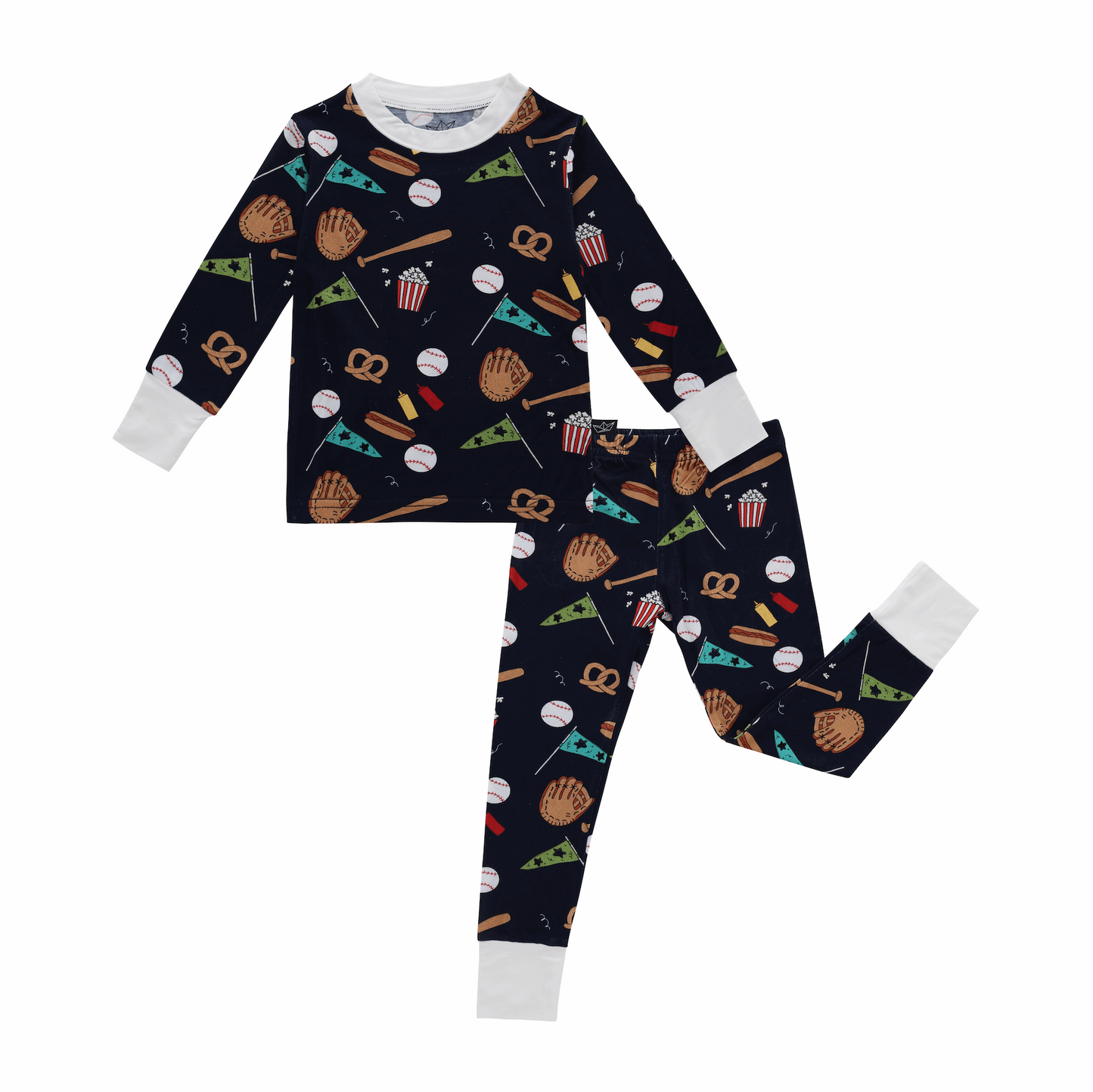 Baseball Bamboo Two-Piece Pajamas