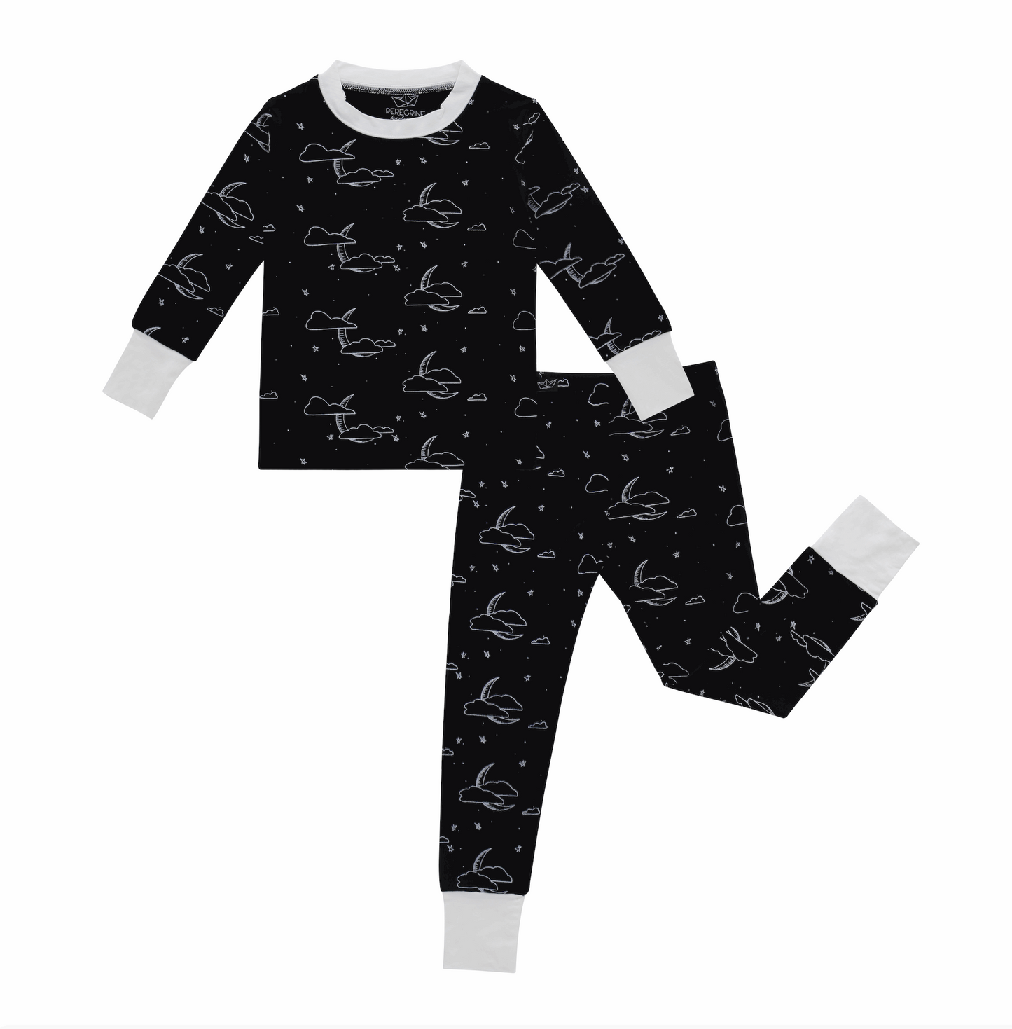 Midnight Cloud Moon Bamboo Two-Piece Pajamas