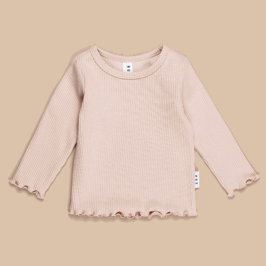 Hux Rose Rib Top