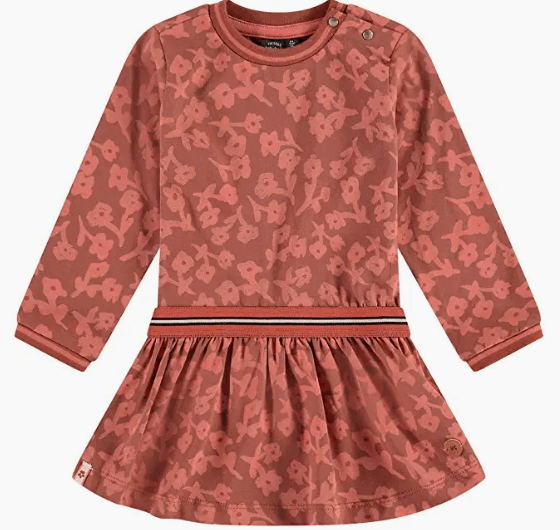 Elastic Waist Floral Dress