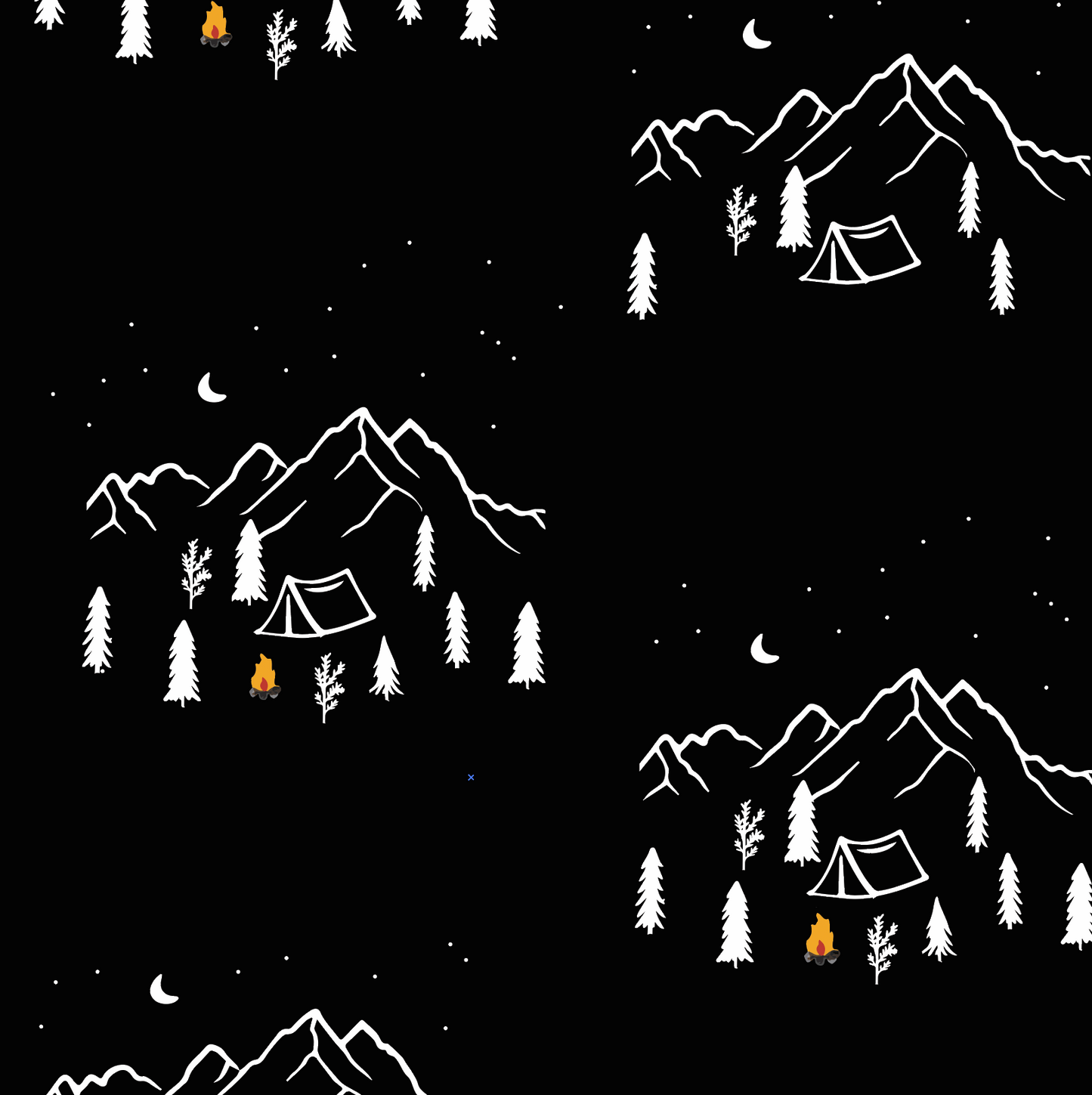 Midnight Camping Two-Piece Bamboo Pajamas