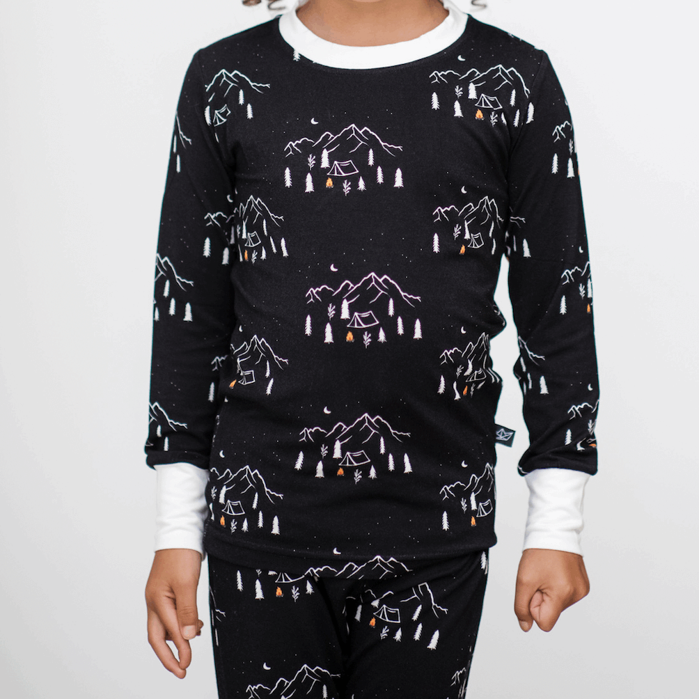 Midnight Camping Two-Piece Bamboo Pajamas
