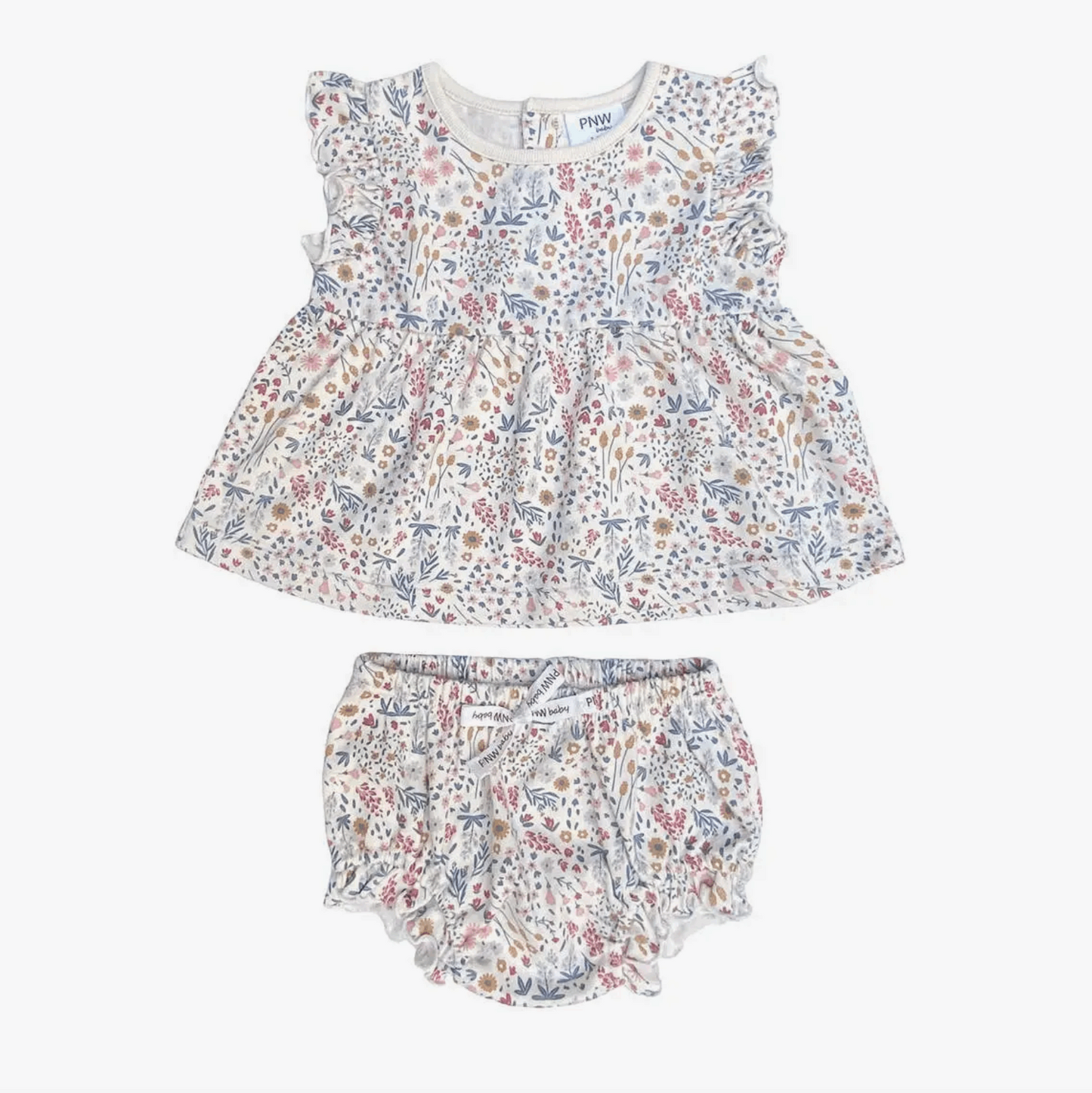 PNW Baby Tunic/Bloomer Set- Mountain Meadow