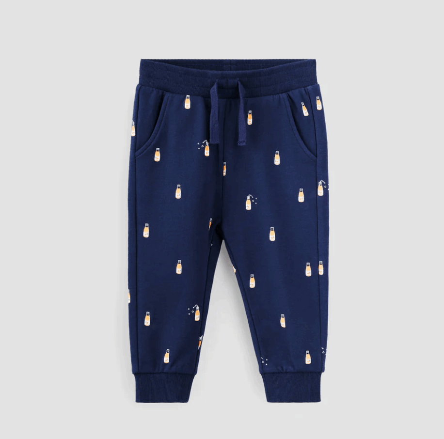 Orange Pop on Blue Baby Joggers