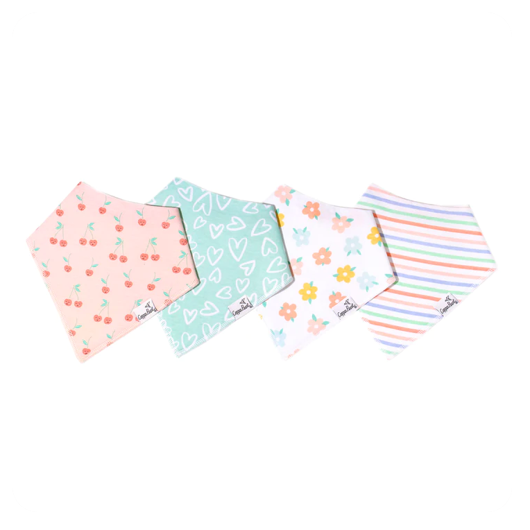 Cheery Bandana Bibs Copper Pearl