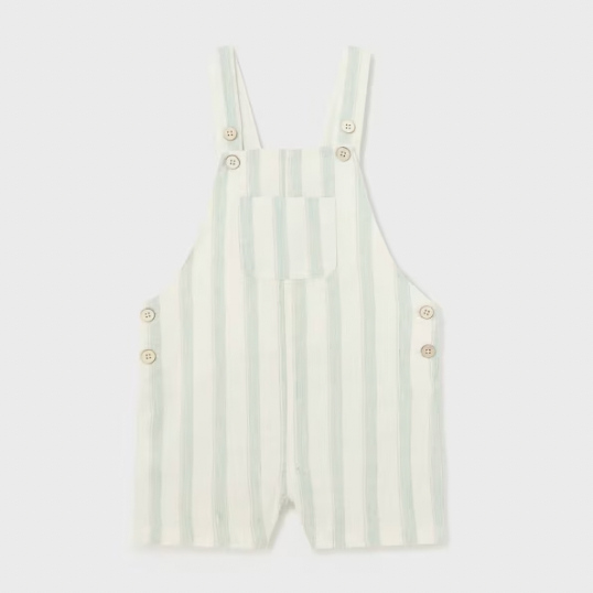 Baby Linen Striped Overall