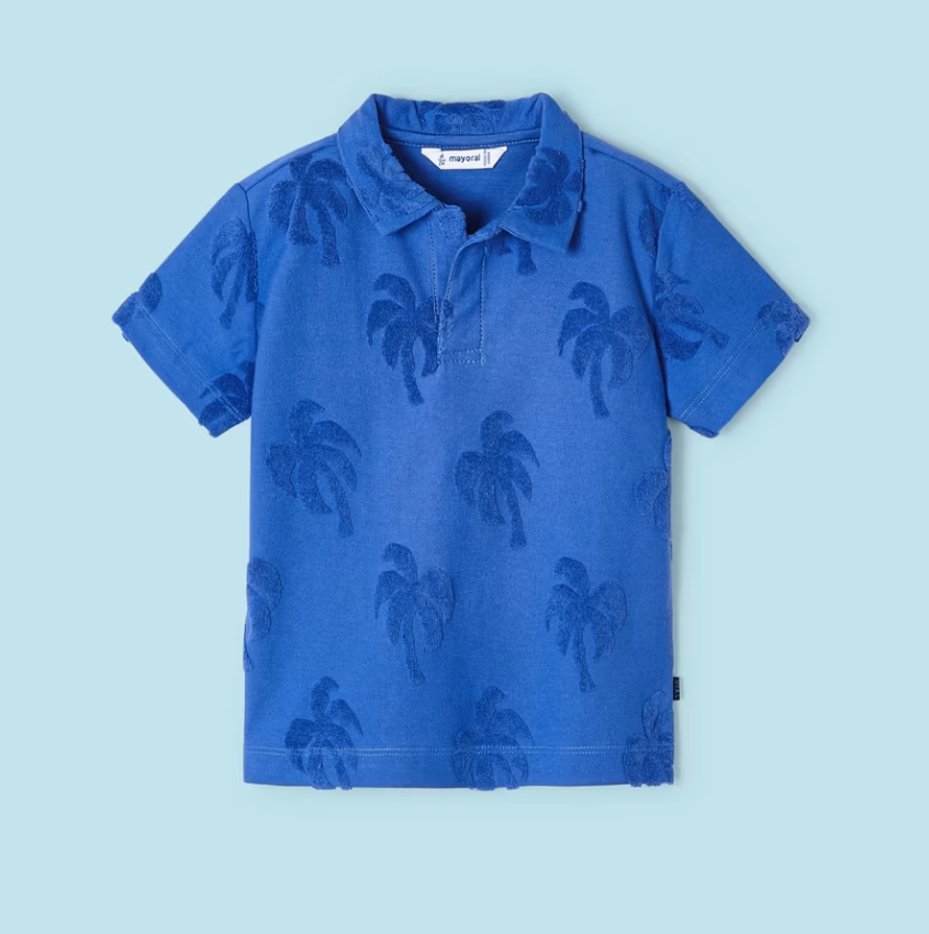 Blue Palm Children's Henley Top