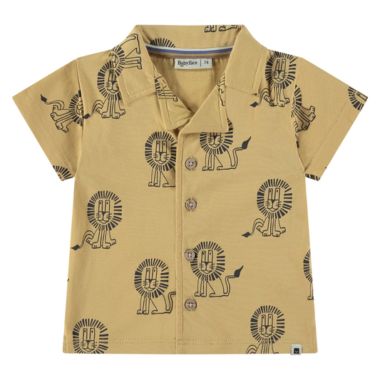 Lion Button Down Baby Shirt