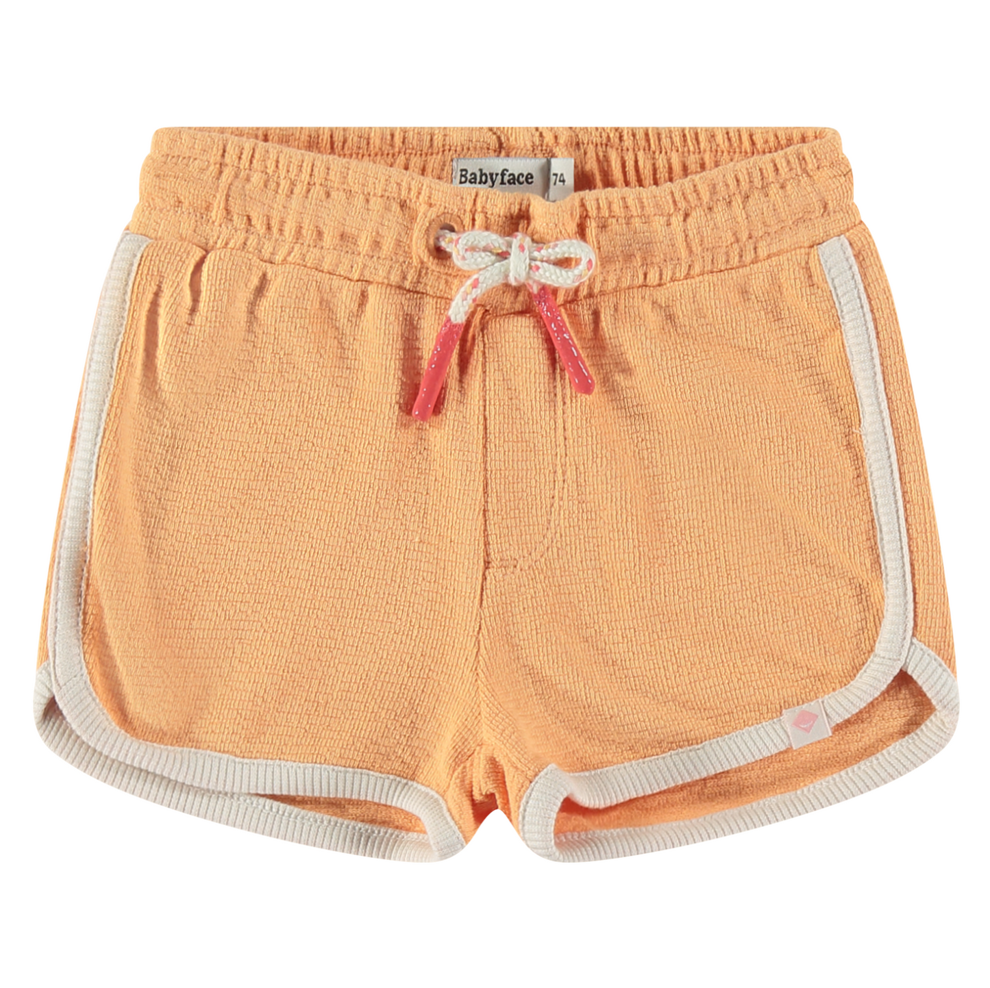 Baby Track Shorts in Cantaloupe