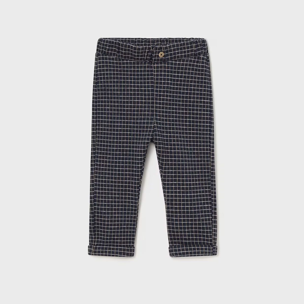 Jaquard Checkered Baby Trousers