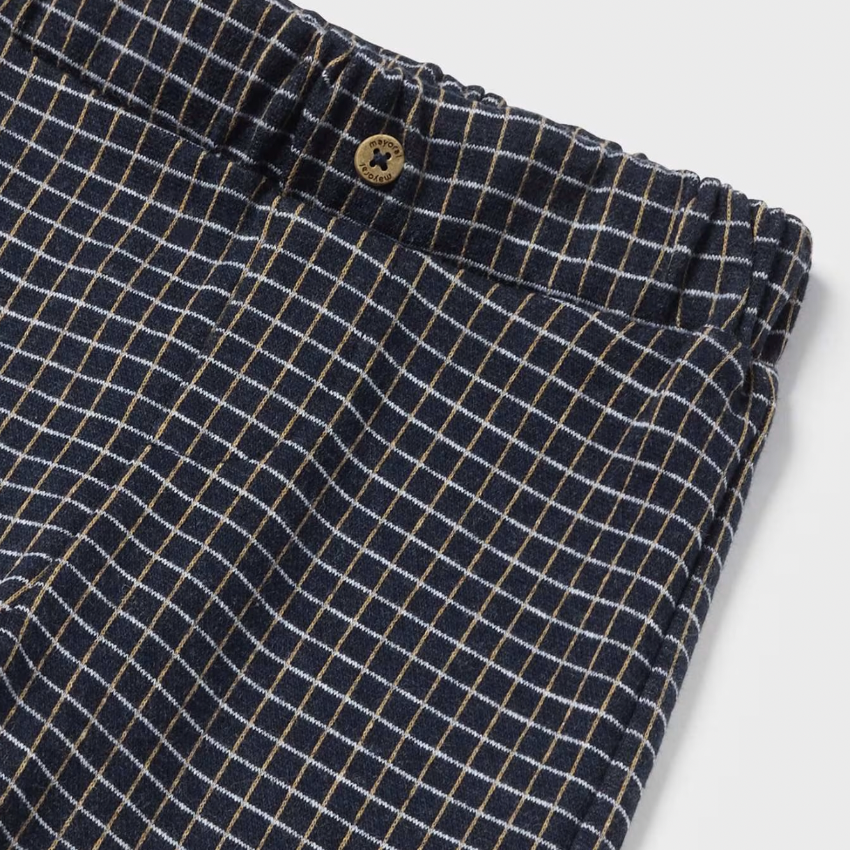 Jaquard Checkered Baby Trousers