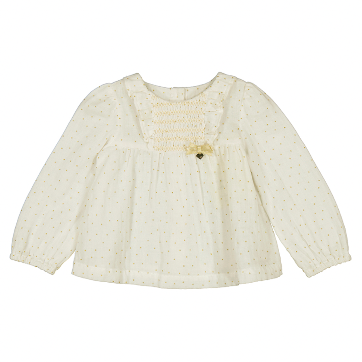 Gold Printed Baby Blouse