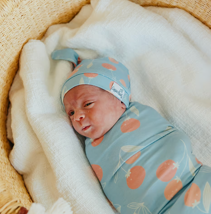 Clementine Baby Swaddle Blanket