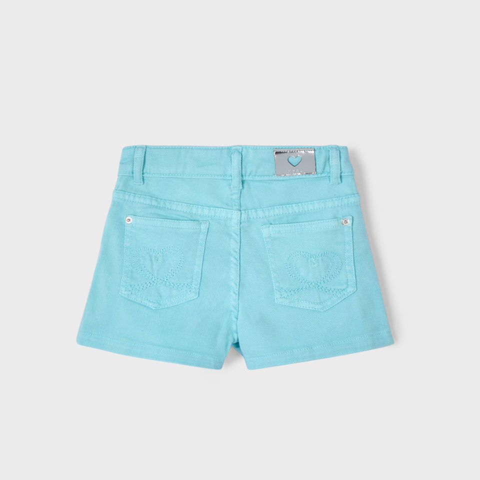Aqua Twill Shorts