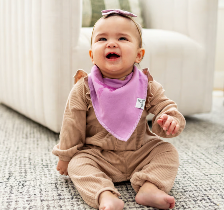 Flora Bandana Bibs Copper Pearl