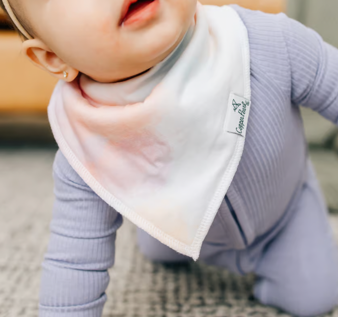Flora Bandana Bibs Copper Pearl