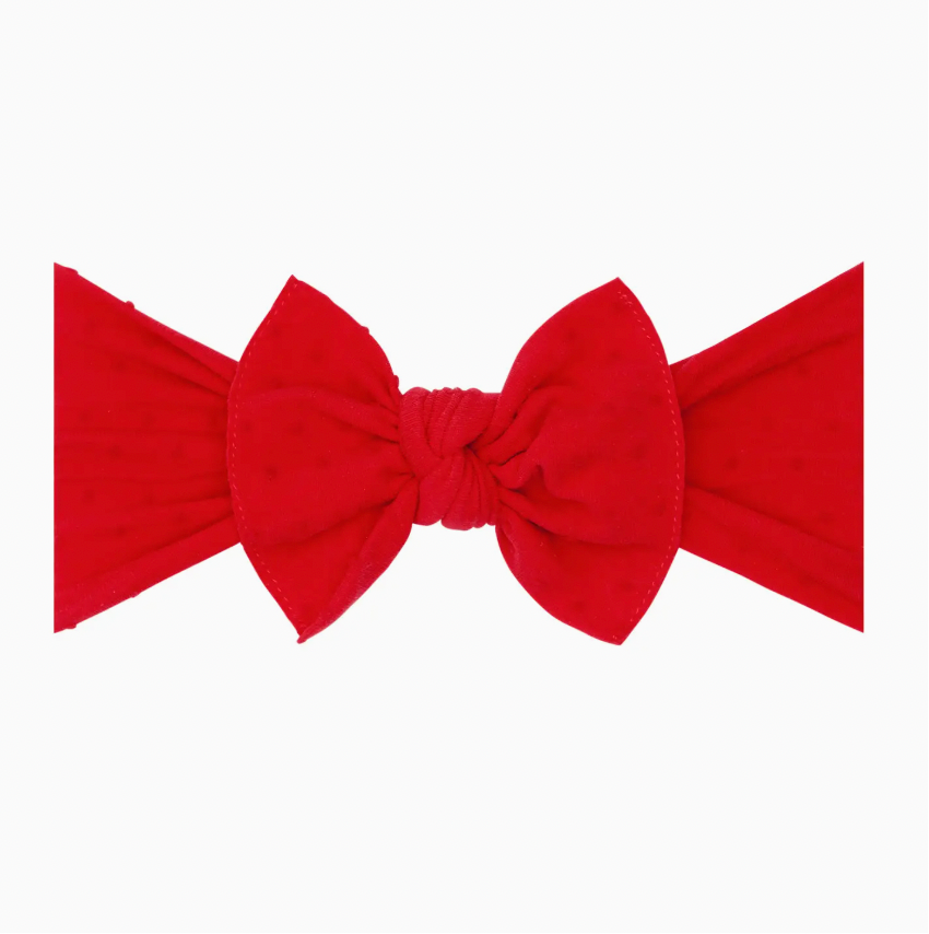 Baby Bling® Shabby Dot Knot soft nylon headband