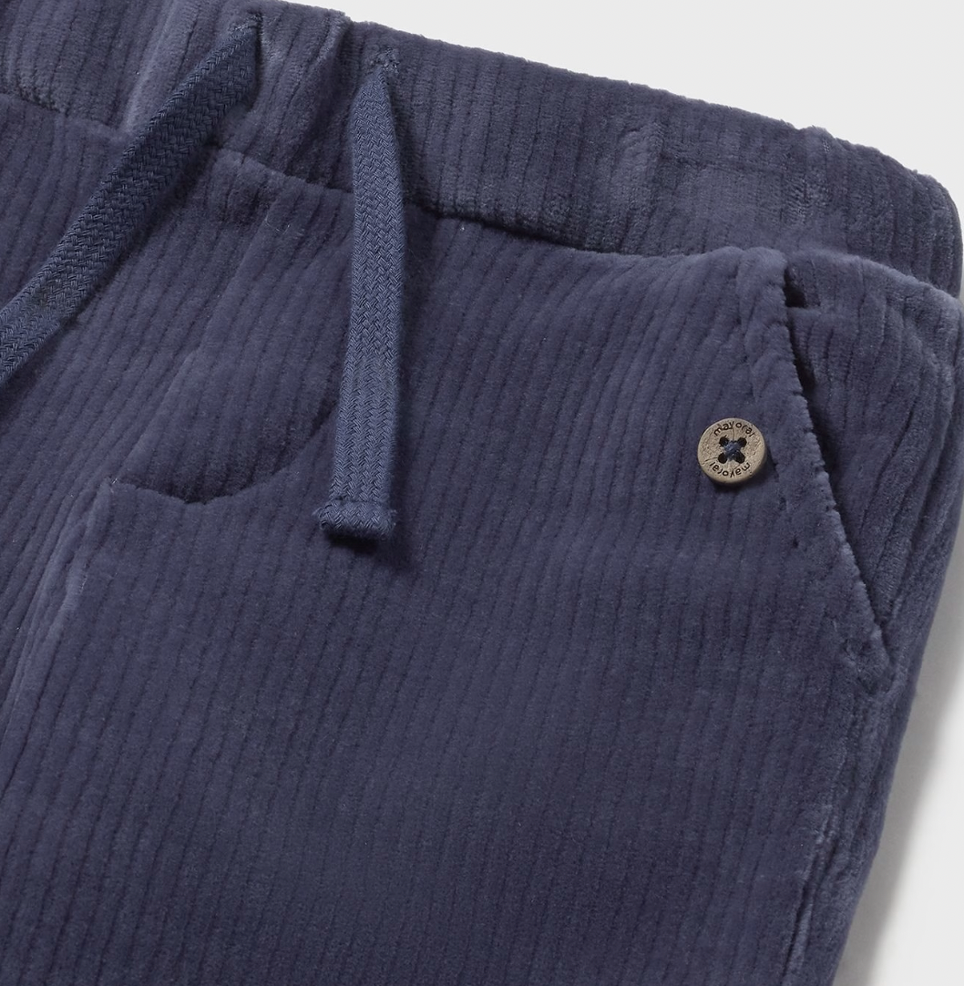 Navy Corduroy Baby Pants