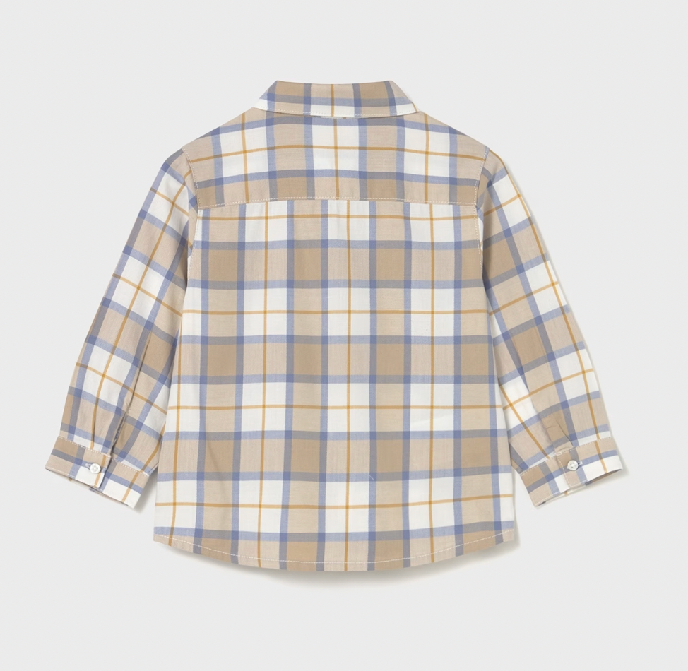 Plaid Baby Button Down - Cereal