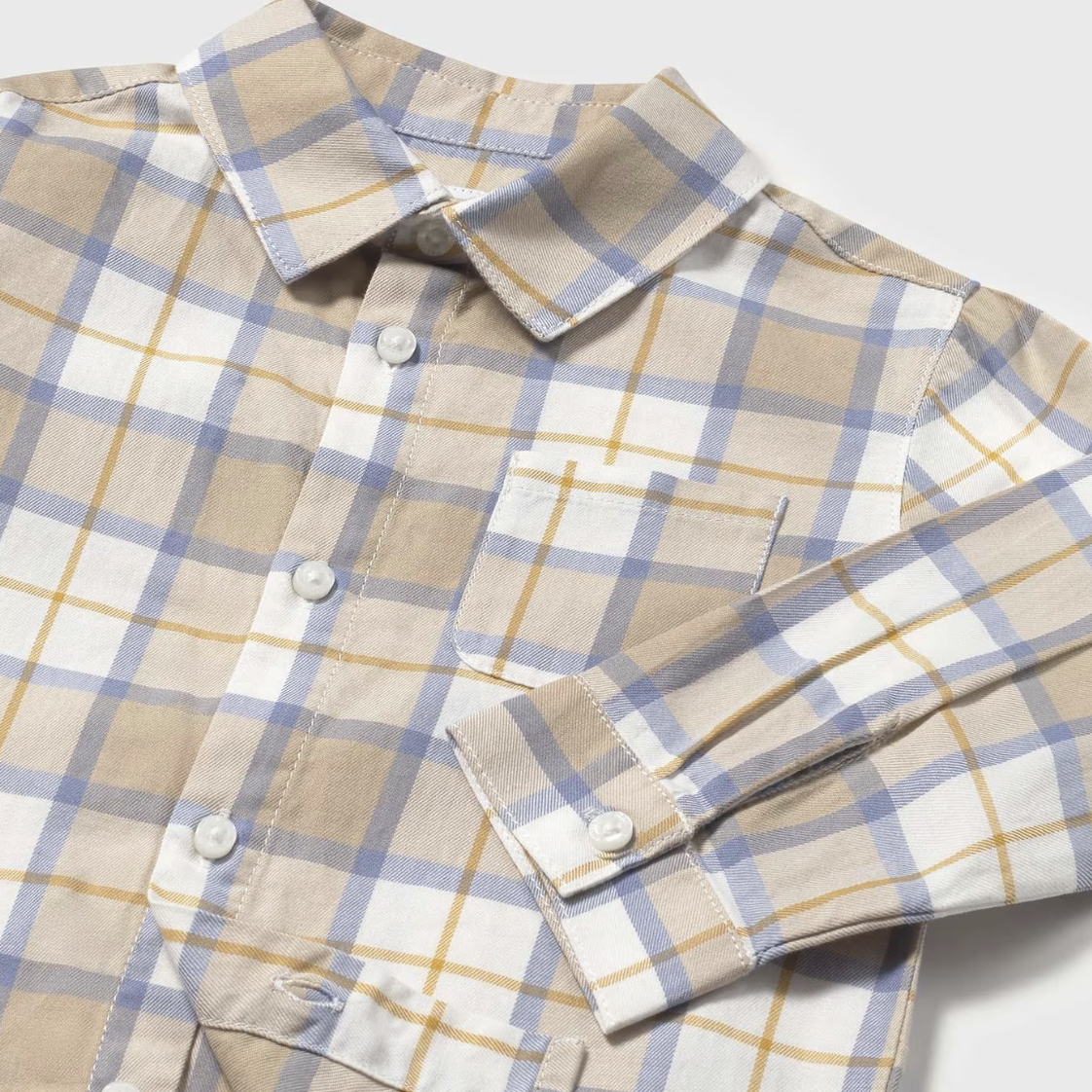 Plaid Baby Button Down - Cereal