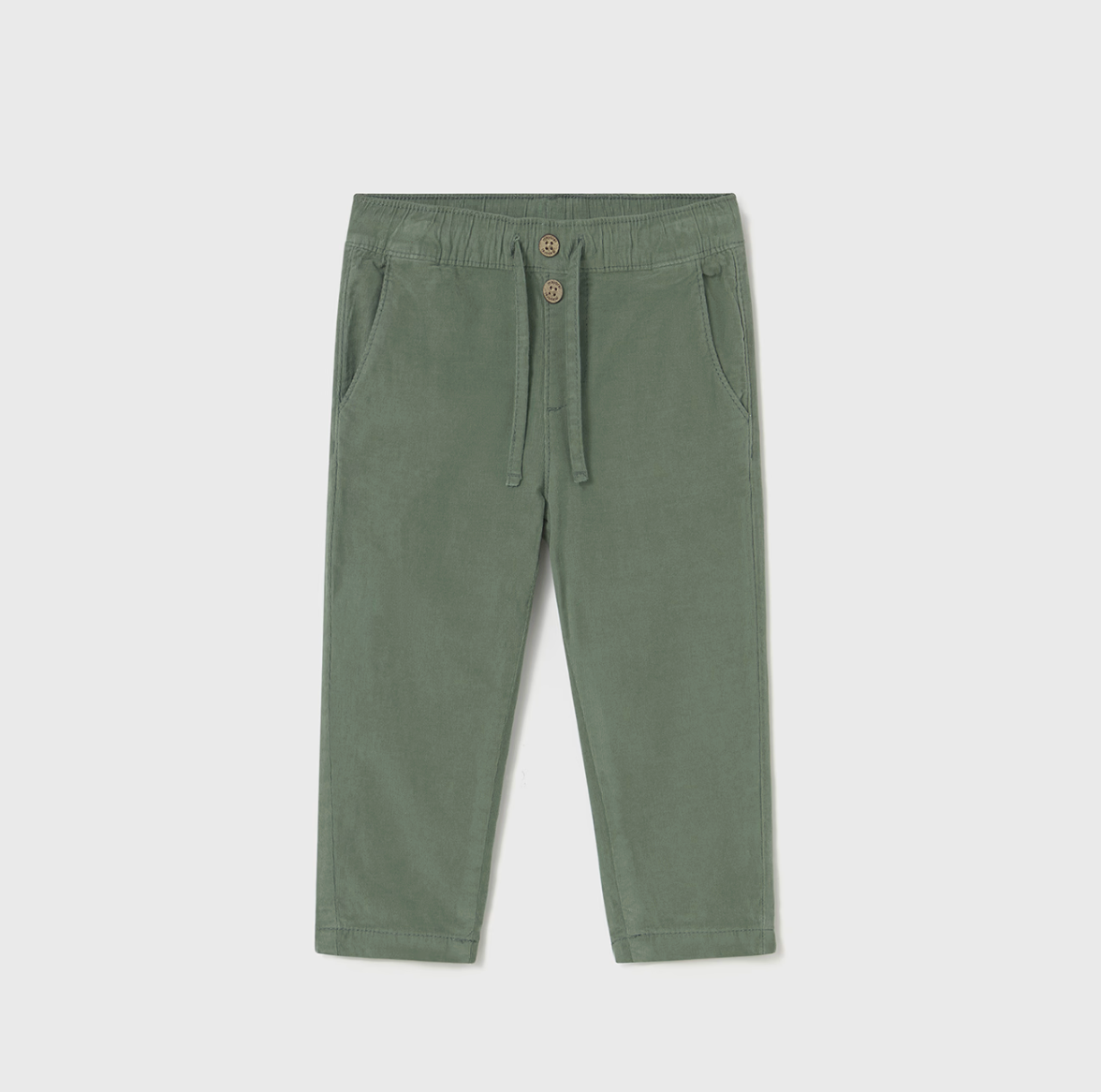 Green Micro Cord Baby Trousers