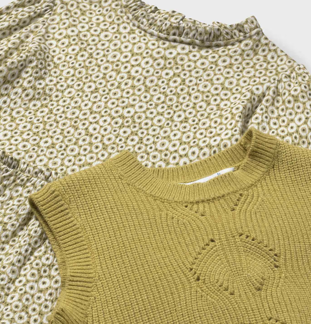 Baby Dress with Sweater Vest